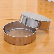 Фильтр для масла с тонкой сеткой из нержавеющей стали, дуршлаг для муки, сито, сито для выпечки торта, кухонный инструмент