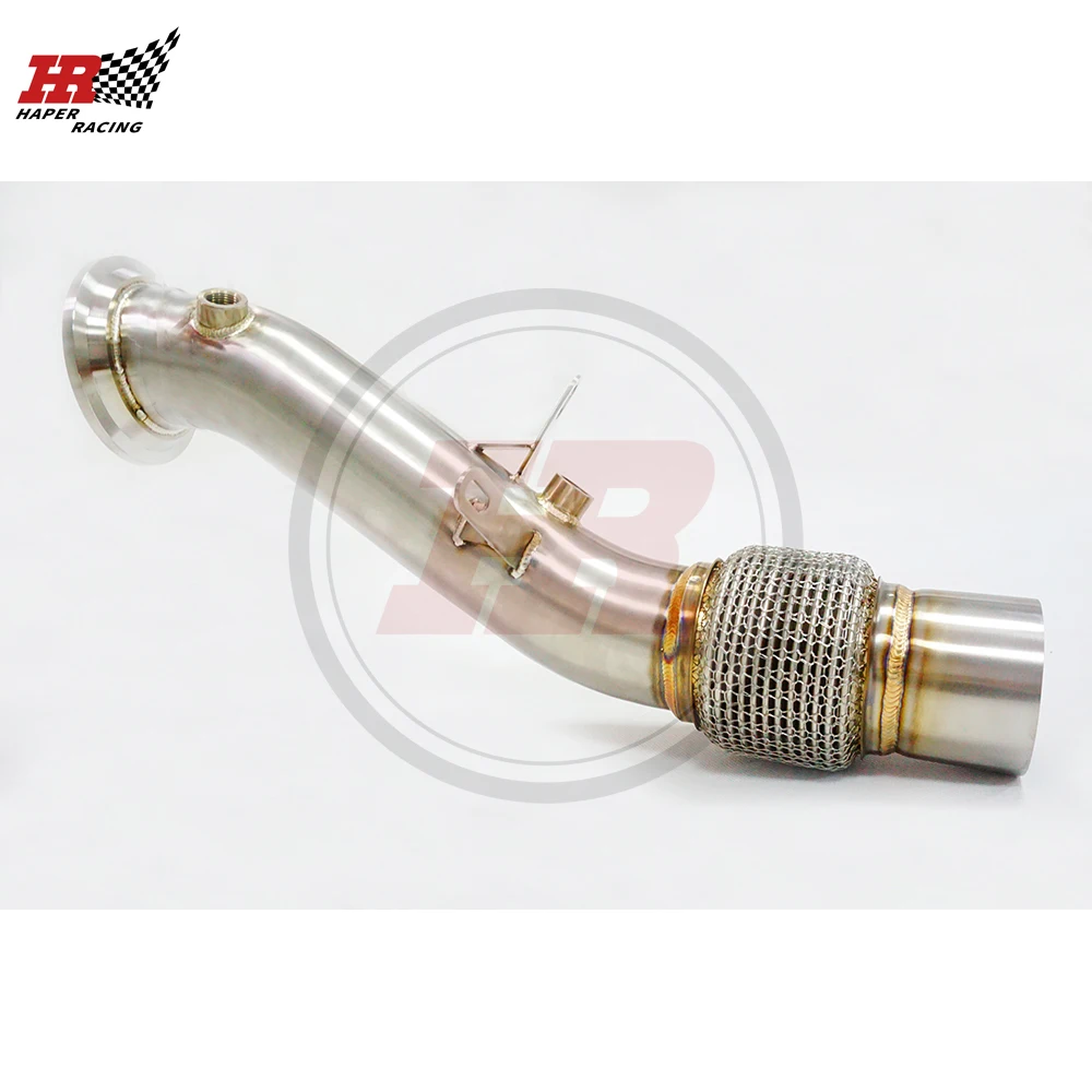 Патрубок HP RACING 3 0 дюйма полированный B48 без катка для G20 330IX 330i 2 T 2019 + нержавеющая