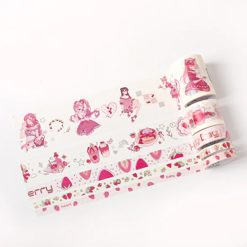 1set/lot Washi Masking Tapes Floating life Decorative Adhesive Scrapbooking DIY Paper Stickers - Цвет: TianPinShaoNv