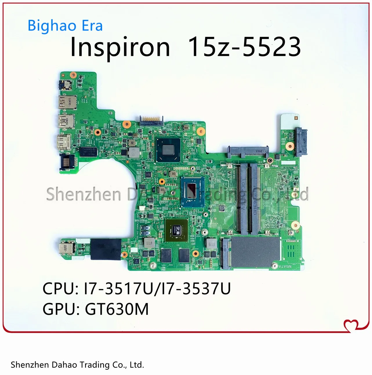 For DELL Inspiron 5523 15z-5523 Laptop Motherboard With i7-3517U/3537U CPU GT630M GPU DMB50 11307-1 Mainboard CN-0GNR2R 05R0CD | Компьютеры
