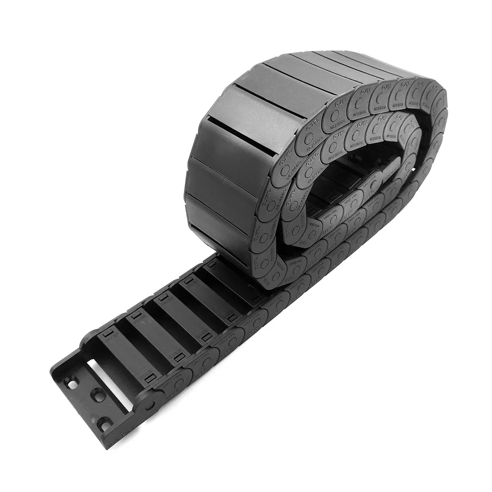 JFLO 1 Meter 15 Series Drag Chain Wire Carrier Cable Holder Protection Towline For CNC Tools Semi-enclosed Type Interior Opening