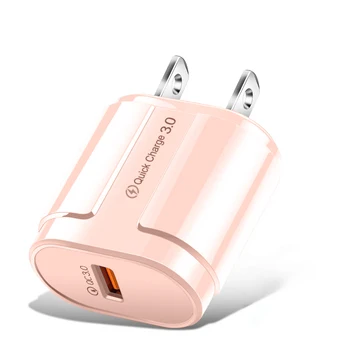 3A Quick Charge 3.0 USB Charger For iPhone 11 Pro 8 EU Wall Mobile Phone Charger Adapter QC3.0 Fast Charging For Samsung Xiaomi 8