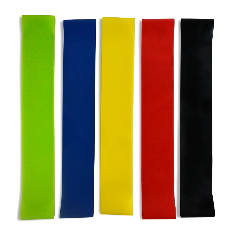 5 Level Yoga Resistance Rubber Bands 0.35mm-1.1mm Strength Pilates Sport Training Workout Elastic Bands 600mm Fitness Equipment (4)