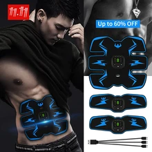 Мышечный электростимулятор EMS ABS электростимулятор брюшной Электрический массажер тренировочный аппарат фитнес-машина для строительства тела