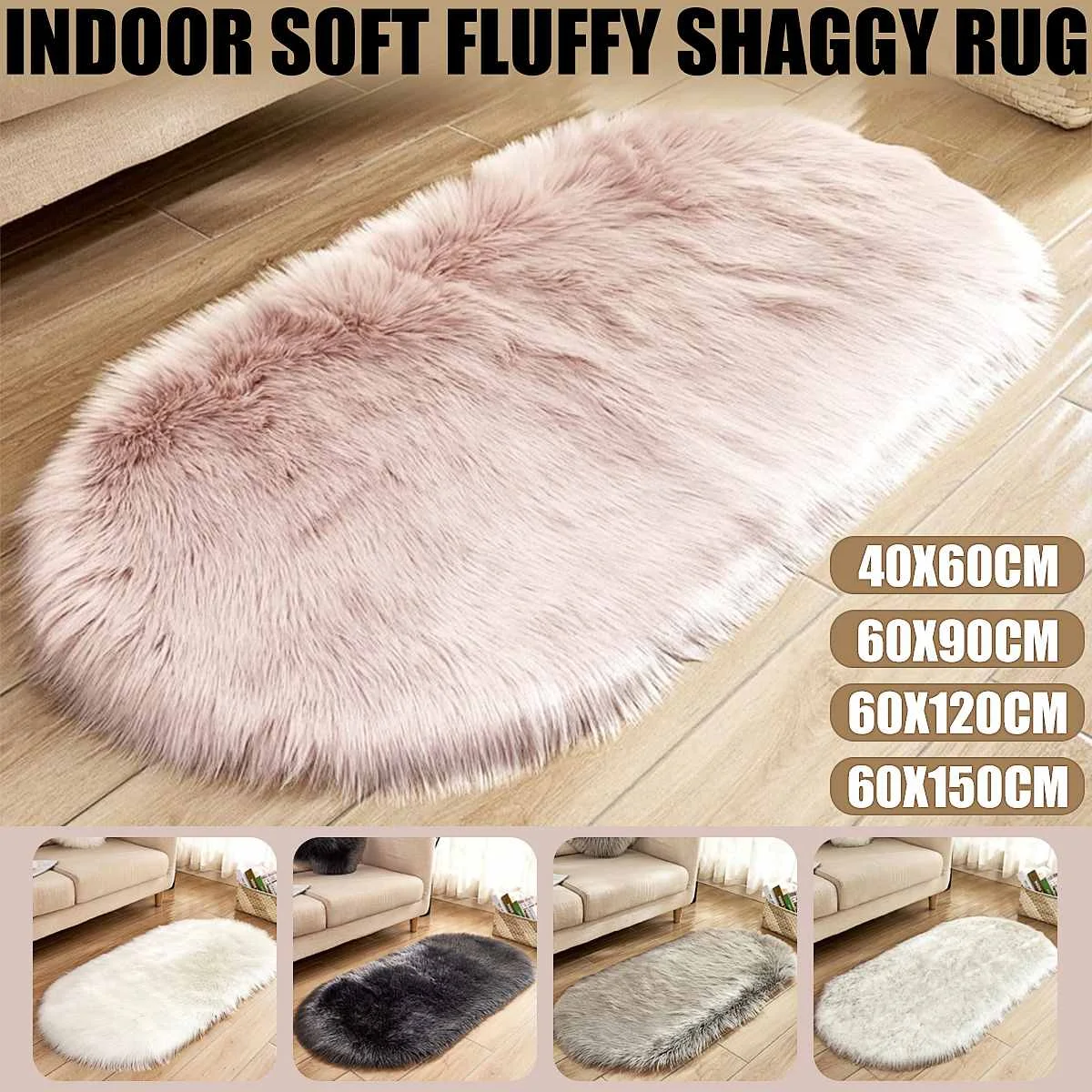 Мягкий ковер из искусственной овчины, коврик из искусственного меха, простой Пушистый Ковер, мягкий ковер для гостиной, спальни, коврик для пола, Декор
