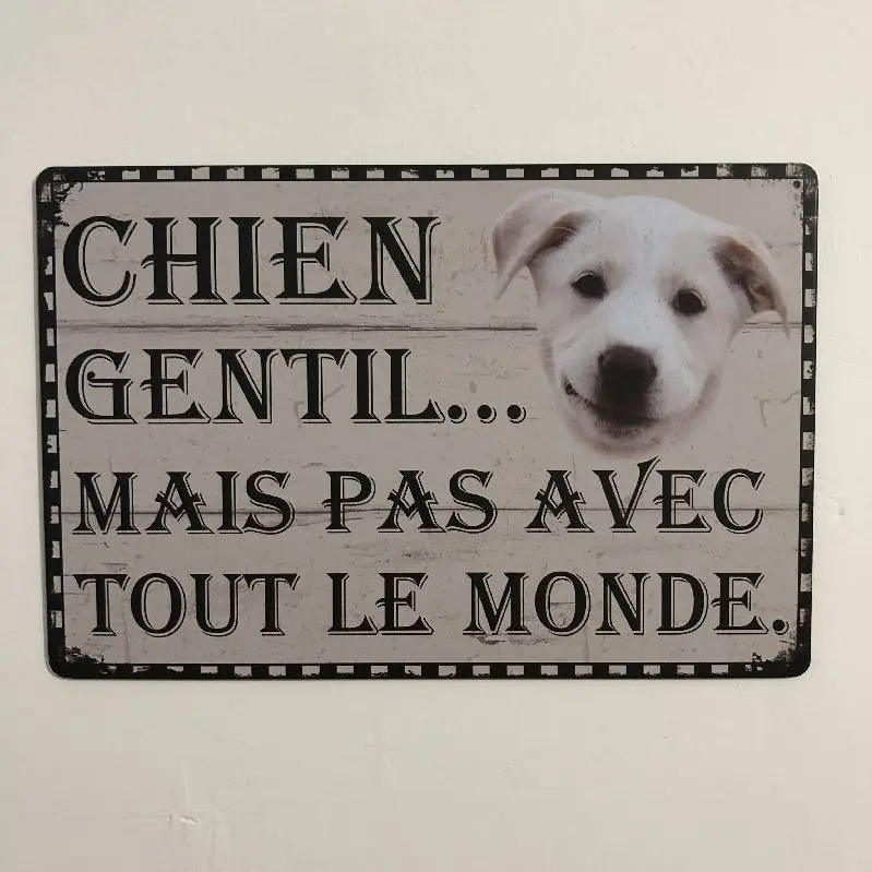 [Luckyaboy] Vintage Home Decor Dog Paris Attention Drink Car Metal Tin Signs Wall Art Painting Poster Bar Cafe Garage Decor - Цвет: 21