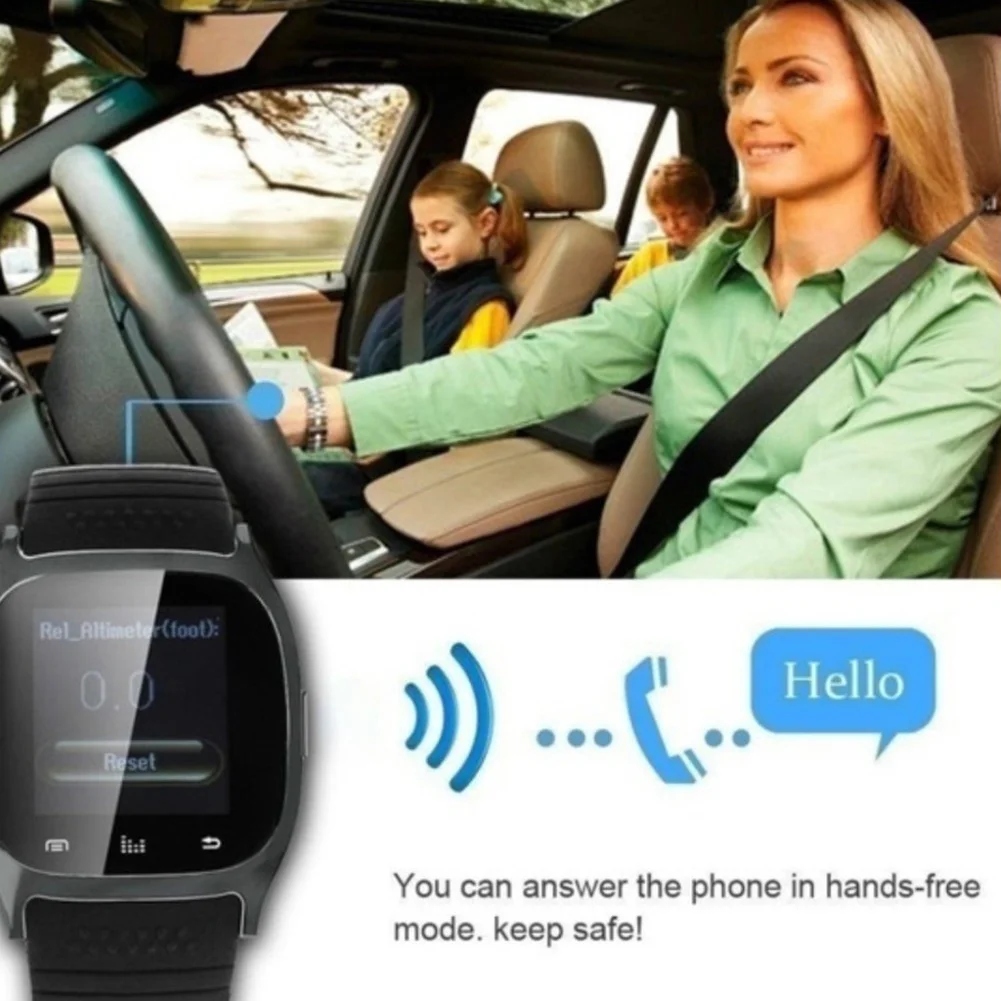 Спортивные Смарт Bluetooth Браслет часы для женщин Роскошные с циферблатом SMS