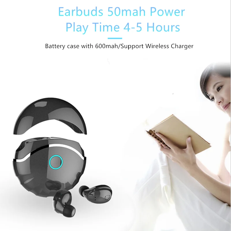 HAAYOT беспроводные Bluetooth наушники HD стерео в ухо телефон Hands free с шумоподавлением TWS