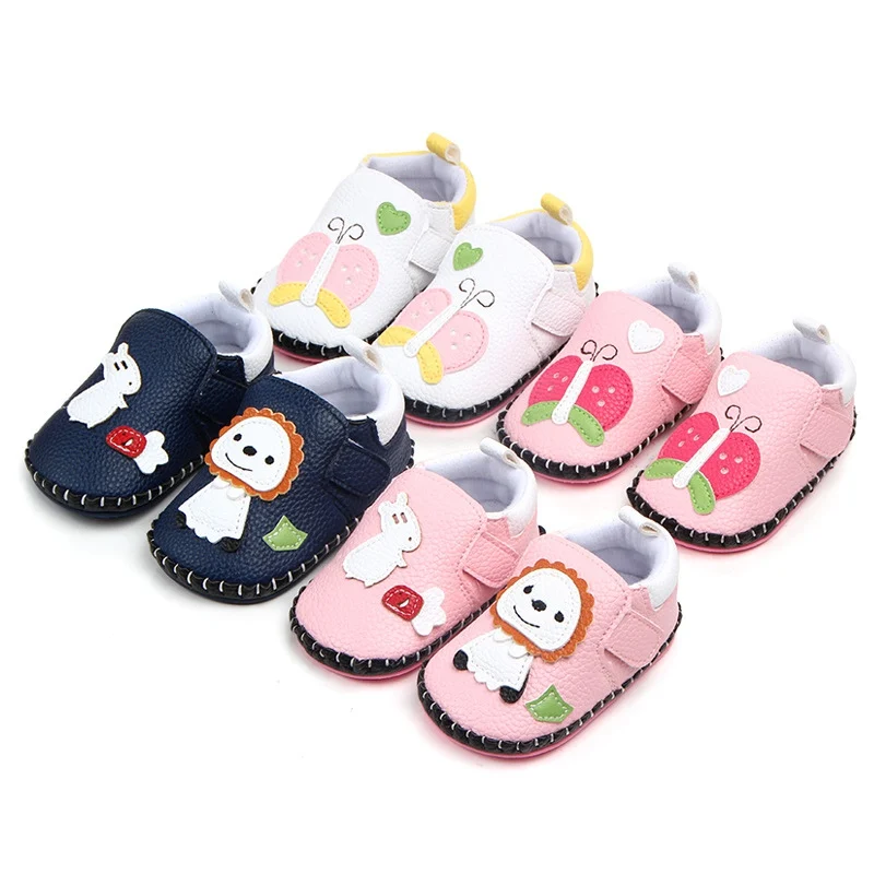 

Infant Baby Girls Boys Cartoon Shoes Autumn Soft Soled PU baby moccasins Non-Slip Princess Shoes First Walkers For Newborn #E