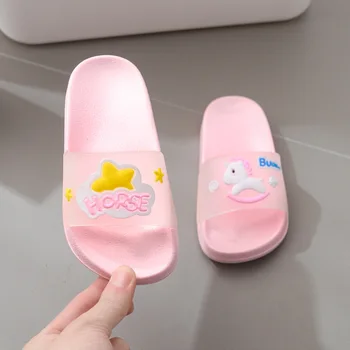 

Suihyung Children Summer Slippers Cute Cartoon Animals Beach Shoes Kids Toddler Sandals Soft Non-slip Boy Girl Indoor Slippers