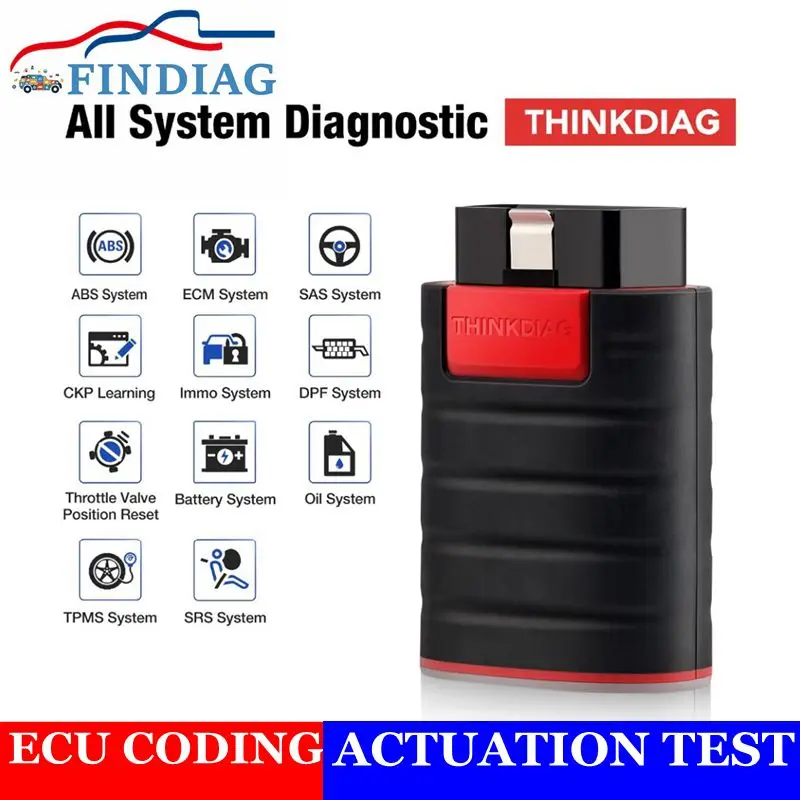 US $105.17 OBD2 Code Reader Andriod IOS ThinkDiag Scanner Automotive Diagnostic Device 16 Service Reset Functions Delete Car Errors Codes