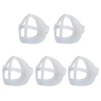 

5Pcs Lipstick Protection Breathable Mask Bracket Prevent Makeup Removal Enhance Breathing Space Mask Nose Pad Bracket