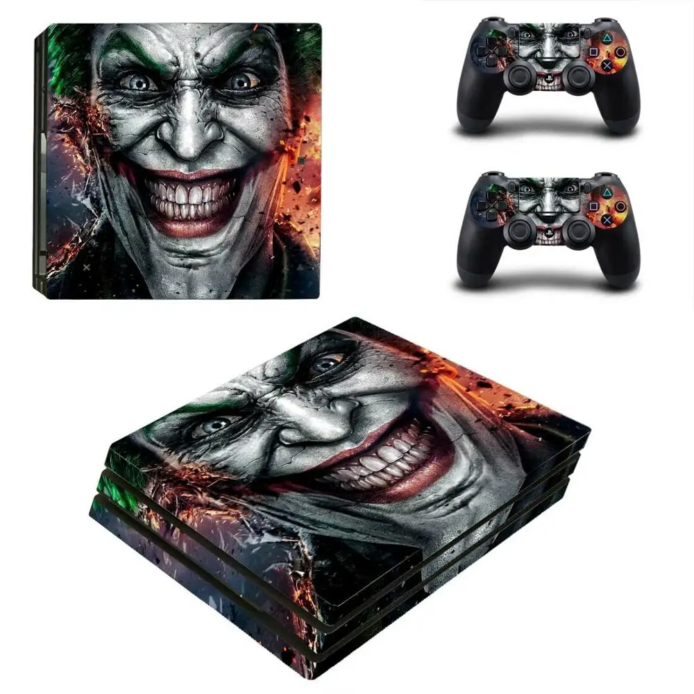 DC The Joker PS4 Pro Stickers Play station 4 Skin Sticker Decal Cover For PlayStation 4 PS4 Pro Console& Controller Skins Vinyl - Цвет: YSP4P-2428