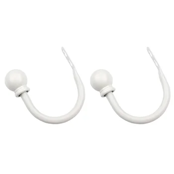 

1pair Blinds Holdback Multifunction Bathroom Iron Curtain Hook Hardware U Shaped Home Practical Wall Mounted Screw Fastening