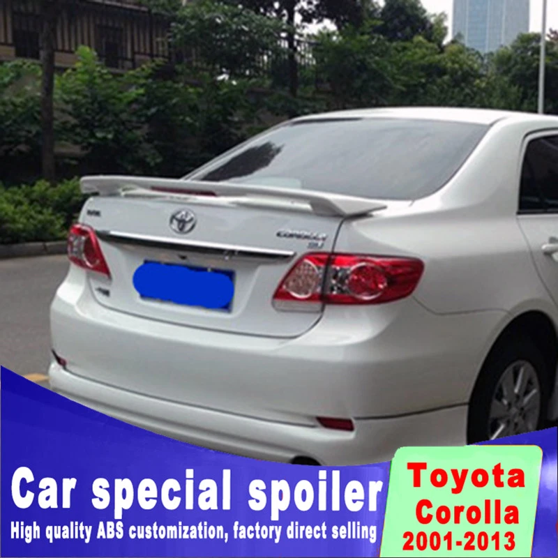 Золотистый спойлер corolla 2001 2013 высококачественный предотвращающий падение из АБС