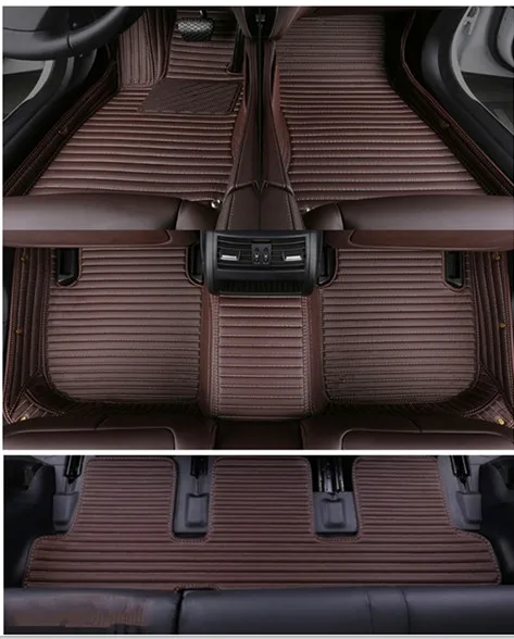 

Good quality! Custom special car floor mats for Mercedes Benz GLS 350 400 450 500 550 7 seats 2019-2016 waterproof car carpets