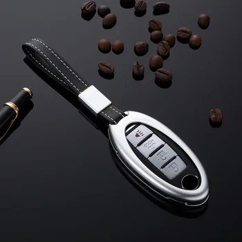 

Aluminum Alloy Car Key Case Key Cover case Key Shell For Nissan X-TRAIL QASHQAI TIIDA SYLPHY TEANA Auto Accessories