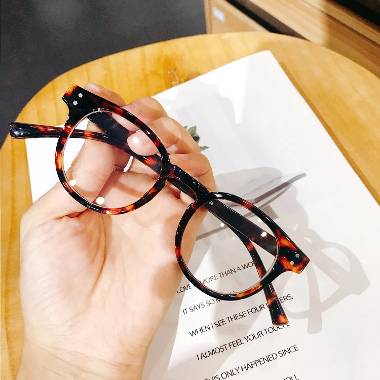 Transparent Round Glasses Frame Women Men Black Tortoise Clear Eyeglasses Myopia Optical Prescription Spectacle Frames Eyewear