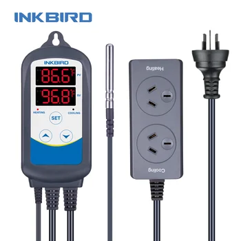 

Inkbird AU Plug ITC-310T-B Automatically-Controlled 12 Periods Timer Temperature Controller with Alarm for Beer Incubation Brew