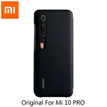 Original Xiao mi mi 10 Pro mi 10 coque de protection téléphone couvrant Smartphone réveil fermé sommeil translucide fenêtre intelligente(China)