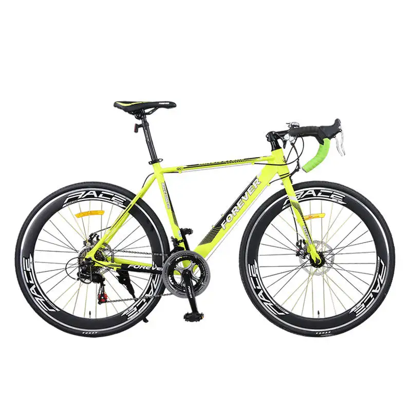 Бренд дорожный велосипед 14 скоростной велосипед 700CC колеса из алюминиевого сплава рама ломается ветер гоночный свет Вес Bicicleta - Цвет: Green