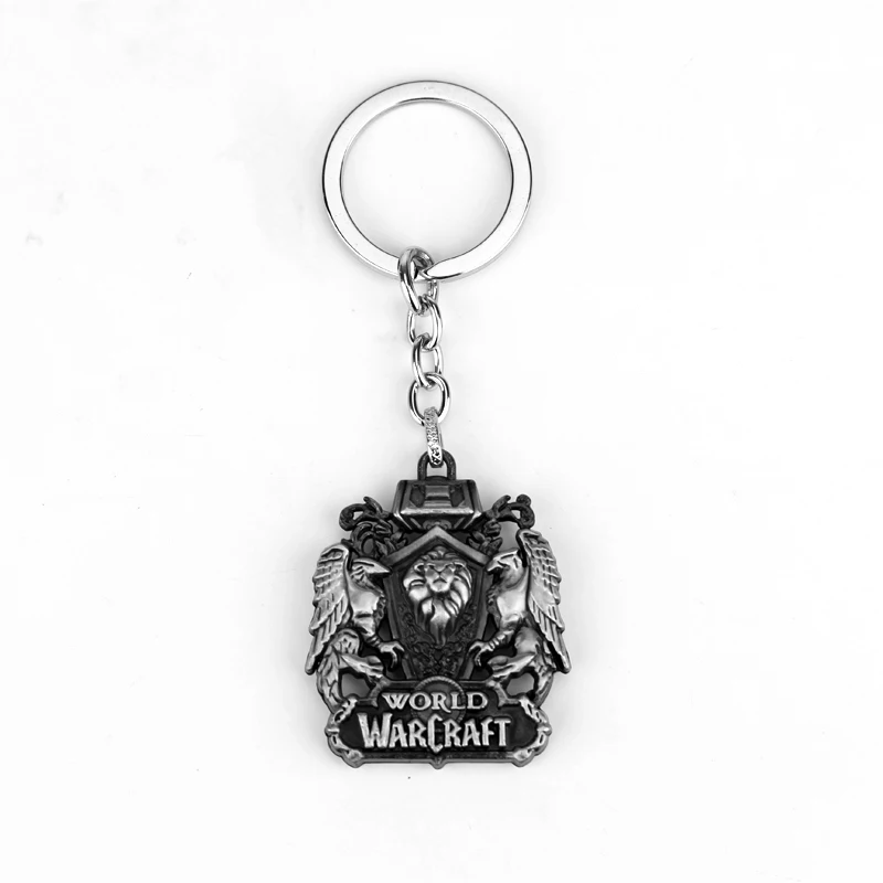 Hearthstone Heroes of warcraft World of Warcraft WOW брелок для ключей модная Легенда легендарный огненный брелок Лига - Цвет: K338-silver