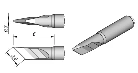 

JBC C105-112 soldering tips（include 5 pcs）
