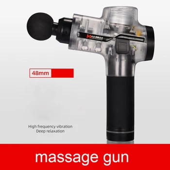 

4000r/min Therapy Massage Guns 5 Gears Muscle Massager Pain Sport Massage Machine Relax Body Slimming Relief 6 Heads With Bag