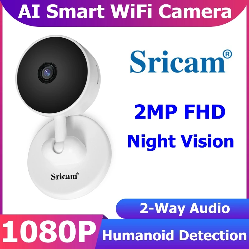Sricam SP027 1080P 2MP Mini 2.4G WIFI IP-камера Беспроводная домашняя камера ночного видения Умный