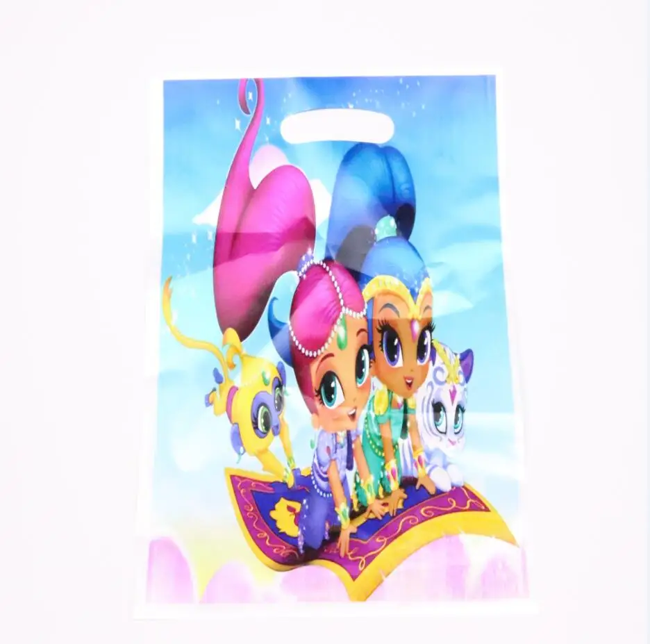 10 шт./партия мерцающий блеск тема Лут мешочки для вечеринки перед рождением