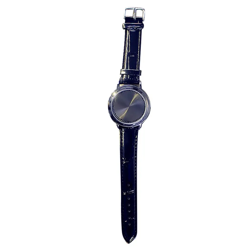 

Creative Touch Alloy Round Led Watch Students Couple Electronic Watch Touch Led Electronic Watch