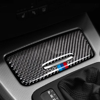 

Cover Panel Trim Center console Parts Accessories Black Replacement Carbon fiber Car Auto