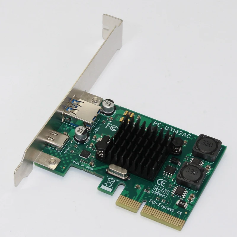 PPYY NEW-Express 4X Express к USB 3,1 Тип C карта расширения с 15 Pin PCIe конвертер