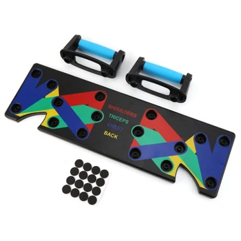 

Unisex Multifunction Push Up Rack Board 9 In 1 Body Building Fitness Exercise Tools Push-up Stands For GYM Body Training 2020