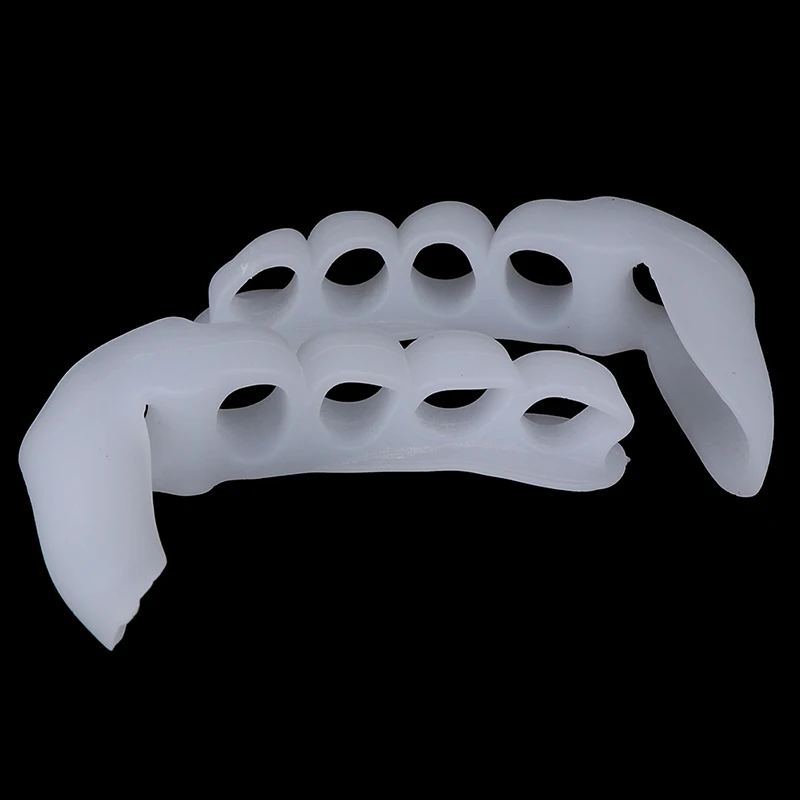 

New 1Pair Silicone Toe Separators Bunion Correctors Hallux Valgus Corrector Foot Finger Splitter Thumb Spacer Feet Spreader