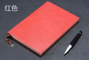 A5 B5 Ноутбук из мягкой кожи для ноутбука Бизнес Путешествия студенческий планировщик дневник индивидуальный ноутбук confernce notebook - Цвет: Red