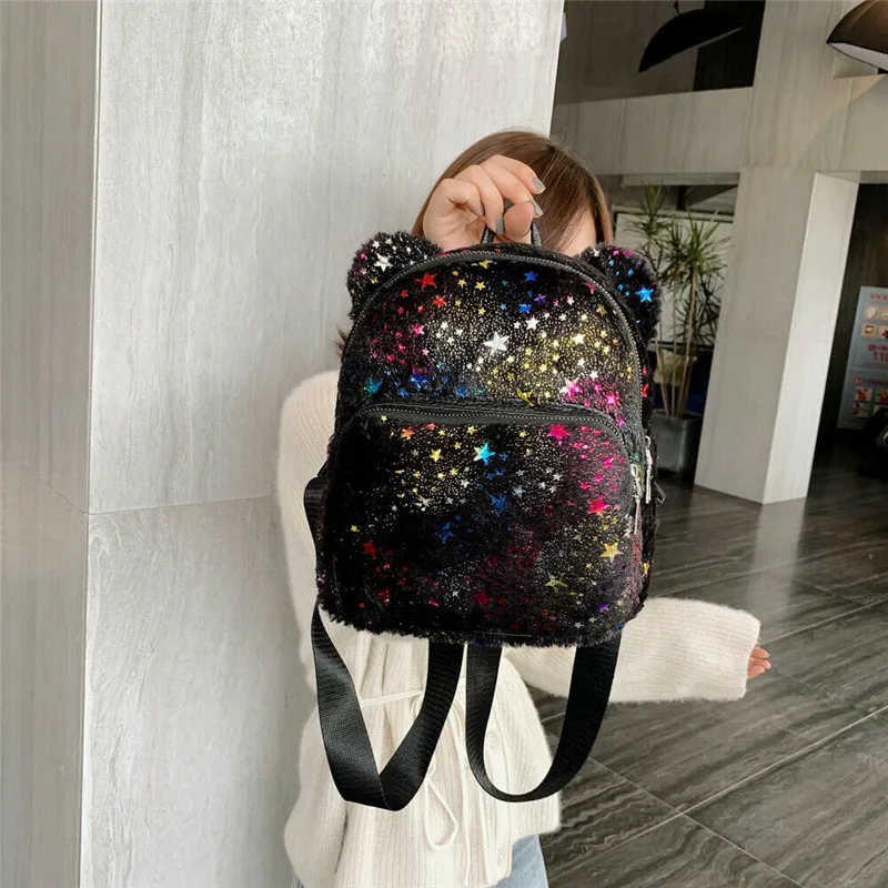 Женский мини рюкзак из искусственной кожи Модный Маленький ранец на плечо с