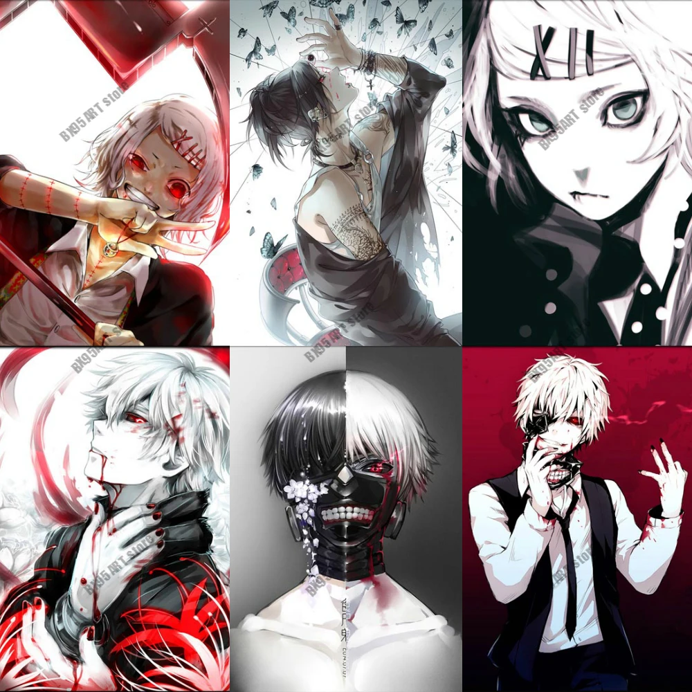 Japan Anime Posters and Prints Canvas Painting Kaneki Ken Tokyo Ghoul Wall  Art Nordic Pictures for Living Kids Home Decoration|Vẽ Tranh & Thư Pháp| -  AliExpress