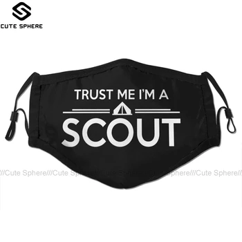 

Boy Scout Mouth Face Mask Trust Me I AM A Scout Facial Mask Kawai Cool with 2 Filters for Adult