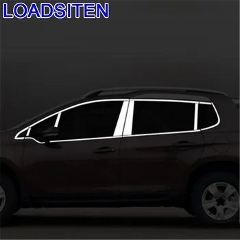 

Car Auto Modified Chromium Window Trunk Foot Pedal Rear Bumper Exterior Modification Accessory Trim 18 19 FOR Peugeot 2008