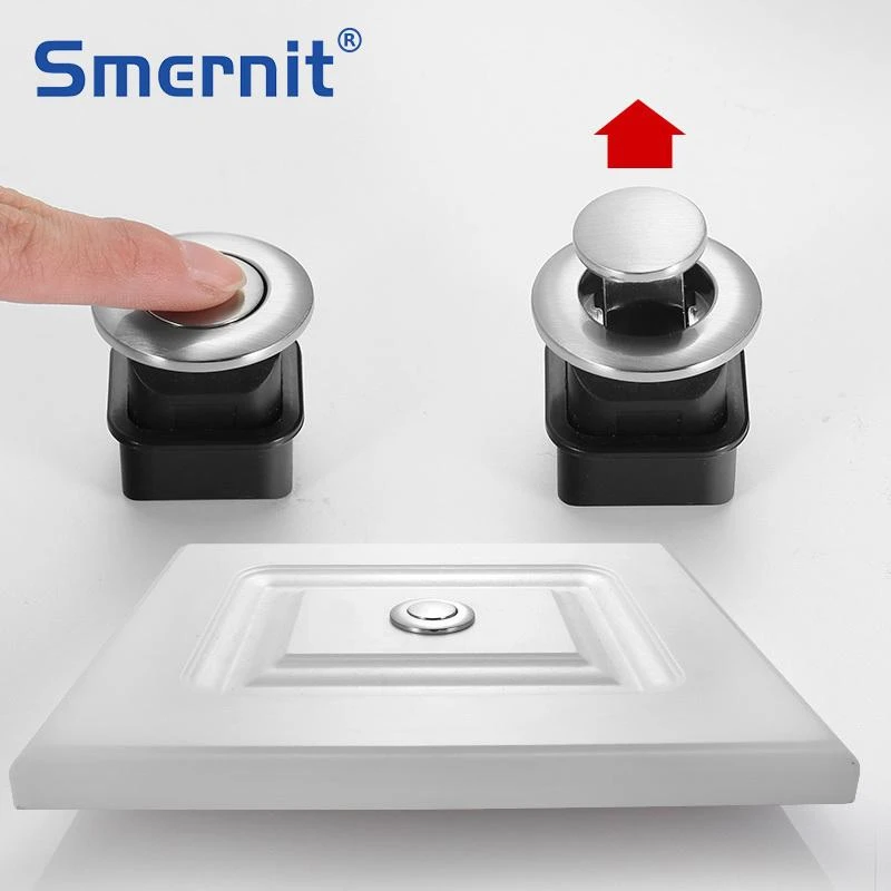Silver Hidden Door Handles Spring Drawer Pulls Knob Invisibility Kitchen Cabinet Handles And Knobs Embedded Furniture Handles Cabinet Knobs Aliexpress