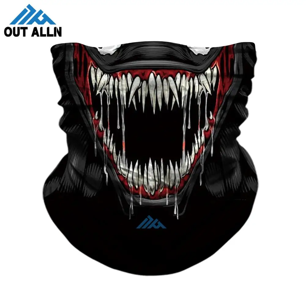 

3D Cycling Headband Punisher Neck Gaiter Motorcycle Venom Tom Hardy Face Mask Aquaman Face Shield Windproof Tube Bandana Scarfs