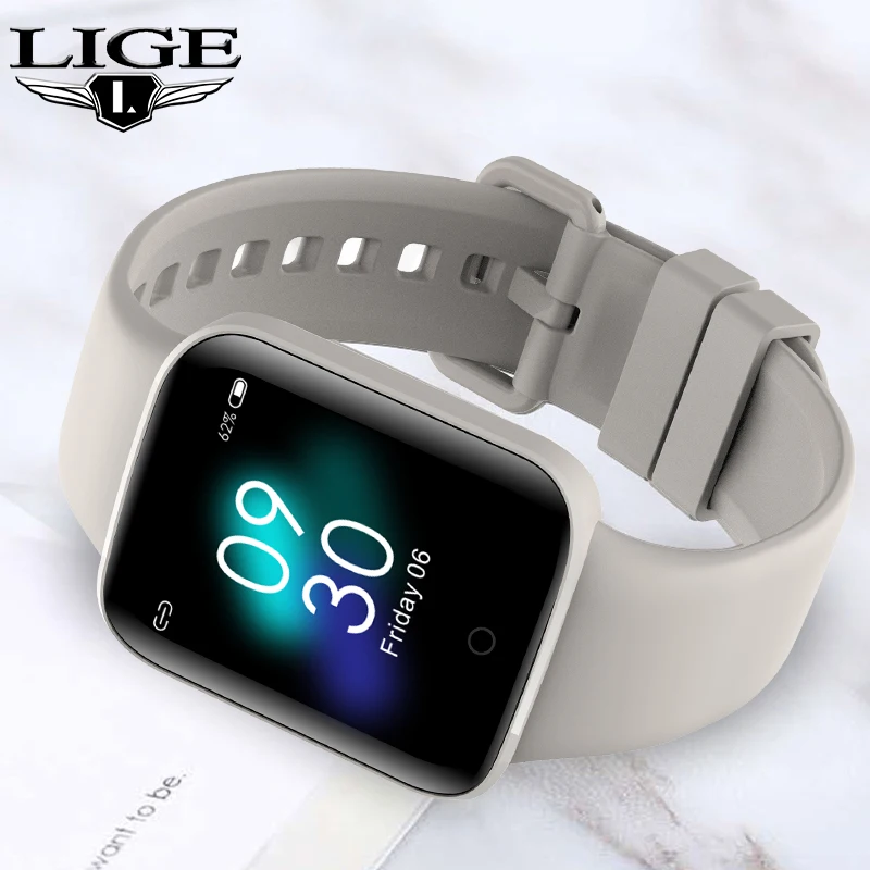 

LIGE Smartwatch Men Full Touch Screen Watch Multi-Sport Mode Smart Watch Women Heart Rate Sleep Monitor Blacelet For iOS Android