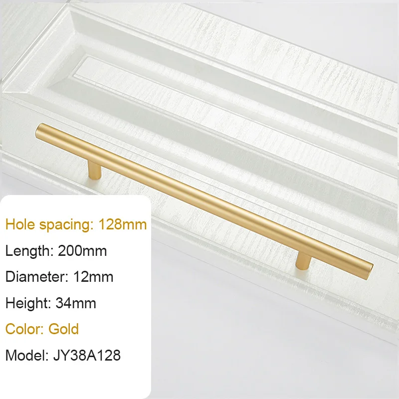 Gold C.C 128mm Ручка Взрывные Модели алюминиевая мебель ящик современный минималистичный скандинавский шкаф для обуви ручка для шкафа золотая для шкафа - Цвет: Gold C.C 128mm