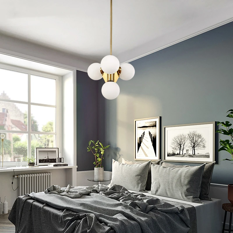 

Nordic Magic Beans LED Pendant Lamp Modern Home Decor Lighting Light Fixture Living Room Bedroom Creative Design Hanging Lamp