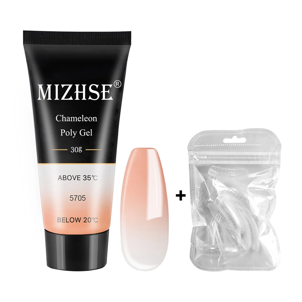 MS-WB5705-36TIPS MIZHSE 30 мл полигель для ногтей акриловый полигель наборы прозрачный дизайн ногтей камуфляж цвет кончики для ногтей кристалл УФ гель полигель ломтик кисти - Цвет: MS-WB5705-36TIPS