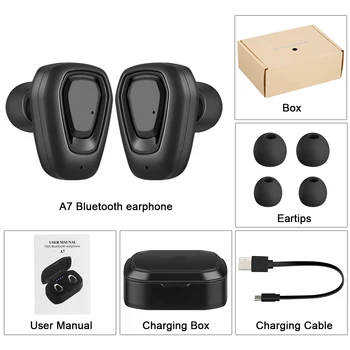 

Ottwn A7 TWS Bluetooth earphone 5.0 Wireless Headset With Charging Box stereo Sports Headset noise reduction For iphone Xiaomi