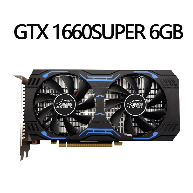 100%New Aideo Card Original GTX1660Super GTX1660Ti 6GB Graphics Card 192bit GDDR6 Graphics Card TU116-300 Chipset Support Mining 