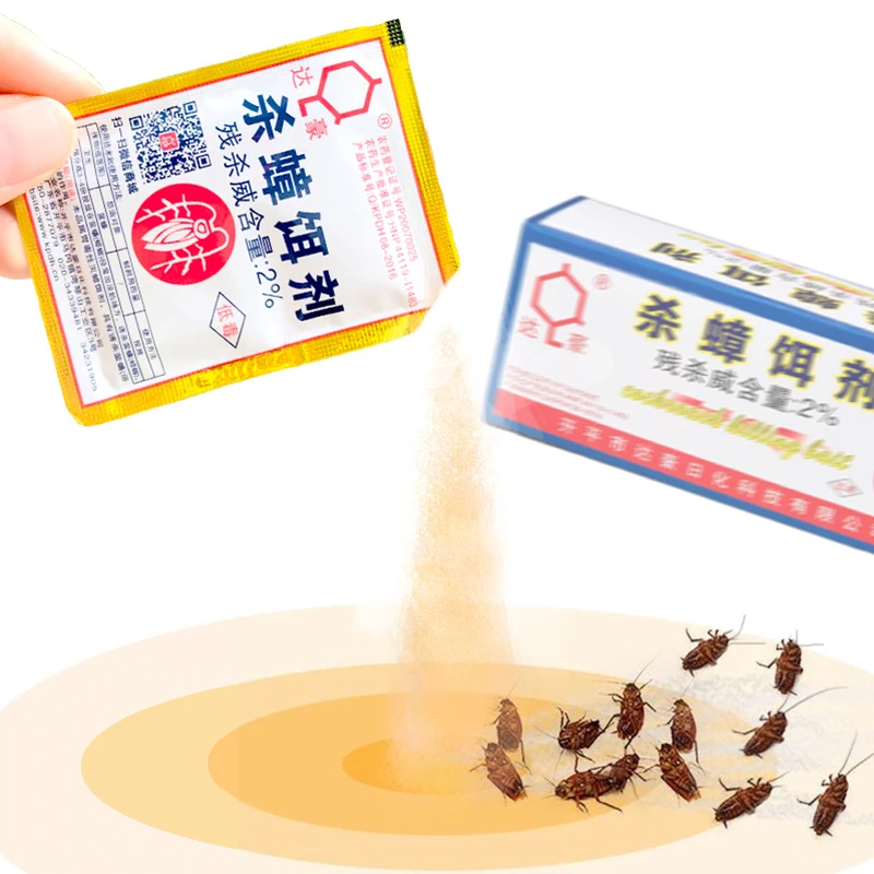 

1Pcs Cockroach Killing Bait Powder Cockroach Repeller Killer Trap Anti Pest Cockroach Powder Effective Pest Control Products