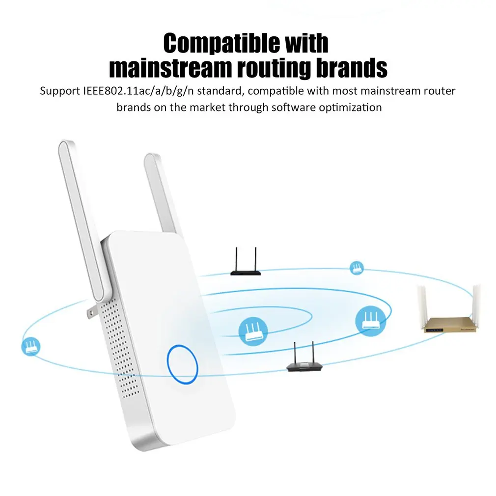 1200 Мбит/с WiFi ретранслятор двухдиапазонный WiFi усилитель сигнала беспроводной маршрутизатор длинный WiFi расширитель диапазона маршрутизатор CF-WR752AC-V2